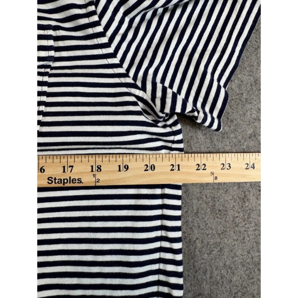 Ralph Lauren Striped Polo Shirt Mens L Black White Button Down Minimalist Preppy - Picture 7 of 8